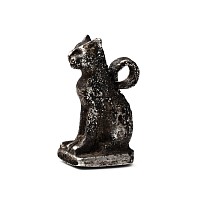 Egyptian Silver Bastet Cat Amulet