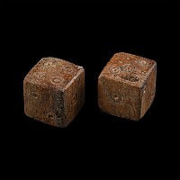 Roman Bone Gaming Dice Pair