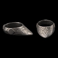 Byzantine Silver Archer's Thumb Ring