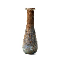 Roman Blue Glass Flask