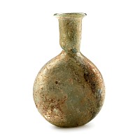 Roman Glass Flat Flask