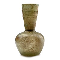 Roman Glass Flask with Trail