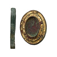 Roman Gilt Bronze Brooch and Medieval Tweezers