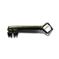 Large Medieval Bronze Door Key