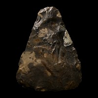 Stone Age Acheulean Triangular Knapped Flint Hand Axe