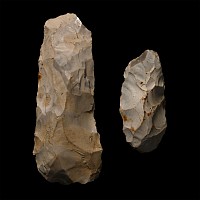 British Stone Age Flint Axehead Group