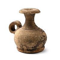 Greek Terracotta Handled Lekythos