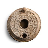 Byzantine Holy Land Terracotta Oil Lamp