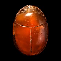 Large Egyptian Carnelian Scarab