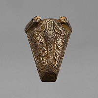 Viking Silver-Gilt Bronze Boar-Headed Brooch