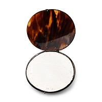 Silver-Mounted Shell Travelling Mirror