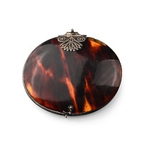 Silver-Mounted Shell Travelling Mirror
