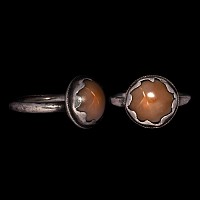 Tudor Period Silver Ring with 'Amuletic' Toad Stone
