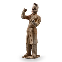 Chinese Tang Terracotta Sogdian or Semitic Groom