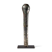 Bactrian Silver Macehead with Interlaced Dragons
