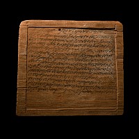 Roman Wooden Tablet with a Sales Contract Made on the Goretiano Estate in the Province of Byzacena