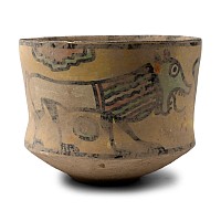 Indus Valley Terracotta Bowl with Bull and Lion