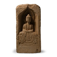 Chinese Wei Terracotta Buddha Brick