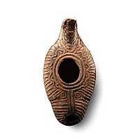Byzantine Terracotta Slipper Oil Lamp