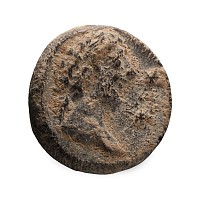 Roman Terracotta Tessera with Arabian Bust