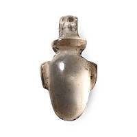 Egyptian Rock Crystal Heart Amulet