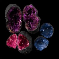 Coloured Composite Quartz Nodule Group