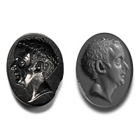 Roman Black Jasper Gemstone of a Republican Portrait