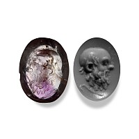 Roman Pale Amethyst Gemstone with Bust of the God Silenus