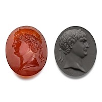Neoclassical Carnelian Gemstone of Roman Emperor Trajan