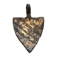 Medieval Knight's Gilt Bronze Heraldic Horse Harness Pendant