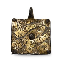Medieval Knight's Gilt Bronze Heraldic Horse Harness Pendant