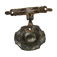 Large Medieval Knight's Bronze Heraldic Horse Harness Pendant with Hanger