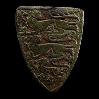Large Medieval Knight's Bronze Royal Heraldic Horse Harness Mount