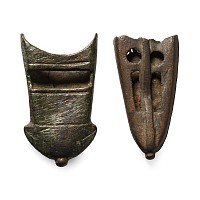 Medieval Knight's Bronze Dagger Chape Group
