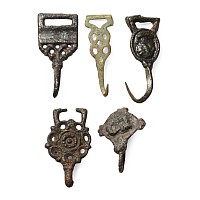 Tudor Bronze Clothes Hook Fastener Collection