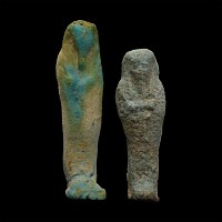 Egyptian Faience Shabti Group