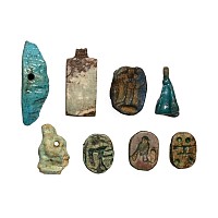 Egyptian Faience Group of Amulets