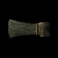 Assyrian Bronze Axehead with Cuneiform Inscription