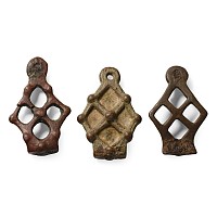 Anglo-Scandinavian Viking Bronze Stirrup Apex Mount Collection