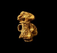 Graeco-Persian Gold Ram-Shaped Amulet
