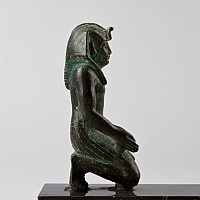 Egyptian Bronze Kneeling Figure of a King