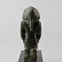 Egyptian Bronze Kneeling Figure of a King
