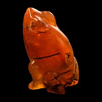 Babylonian Carnelian Frog-Shaped Amulet