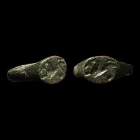 Romano-Celtic Bronze Ring with Horse