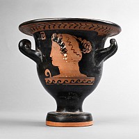 Greek Red-Figure Bell Krater Belonging to the Chevron Group