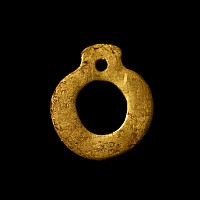 Greek Solid Gold Ring Idol