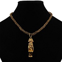 Egyptian Gold Necklace with Harpocrates Pendant