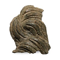 Greek Bronze Beard Fragment from a Life-Size Statue