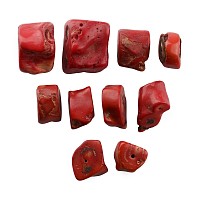 Collection of Large Red Coral Beads