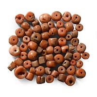 Collection of Orange Coral Beads